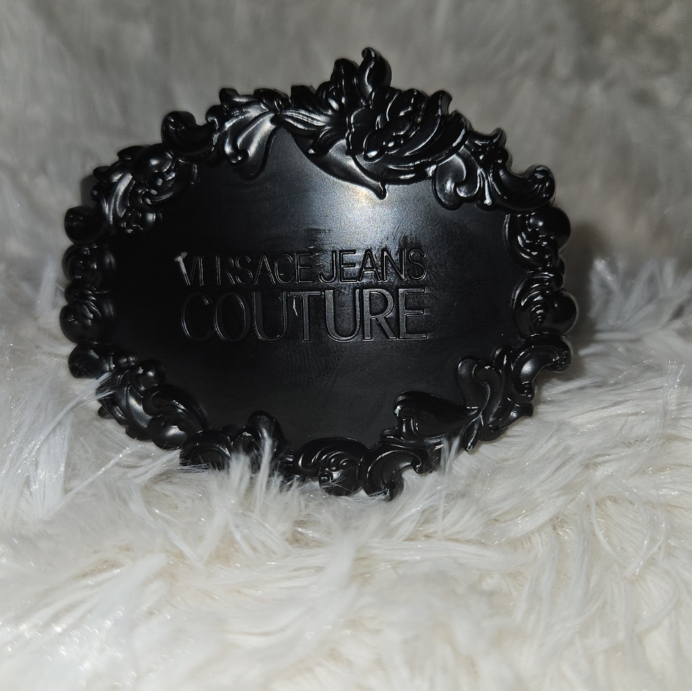 Versace Jeans Couture Black Belt Buckle Unisex 110